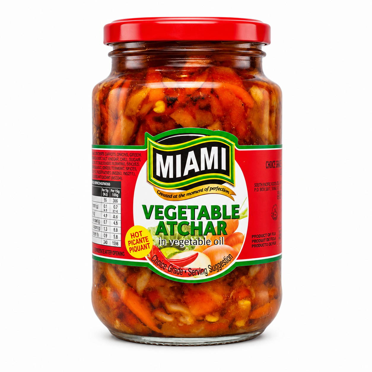 MIAMI Vegetable Atchar – 380g | Hot & Spicy Flavour