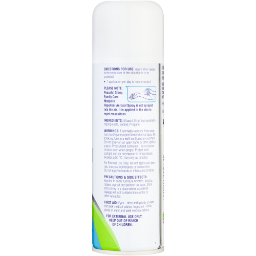 Peaceful Sleep Family Care Mosquito Repellent Aerosol Spray 150ml  view 2