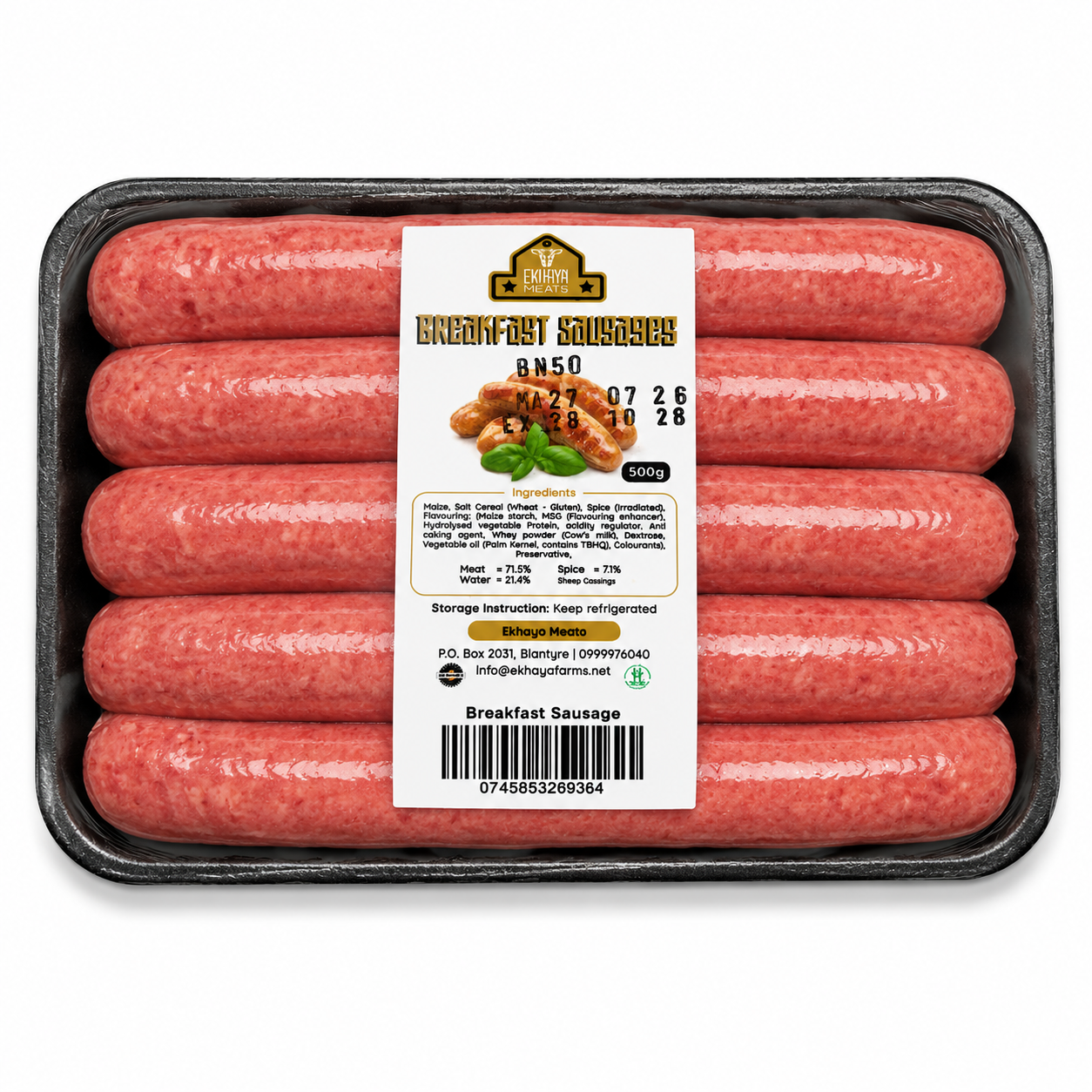 Ekhaya Breakfast Sausages 500g