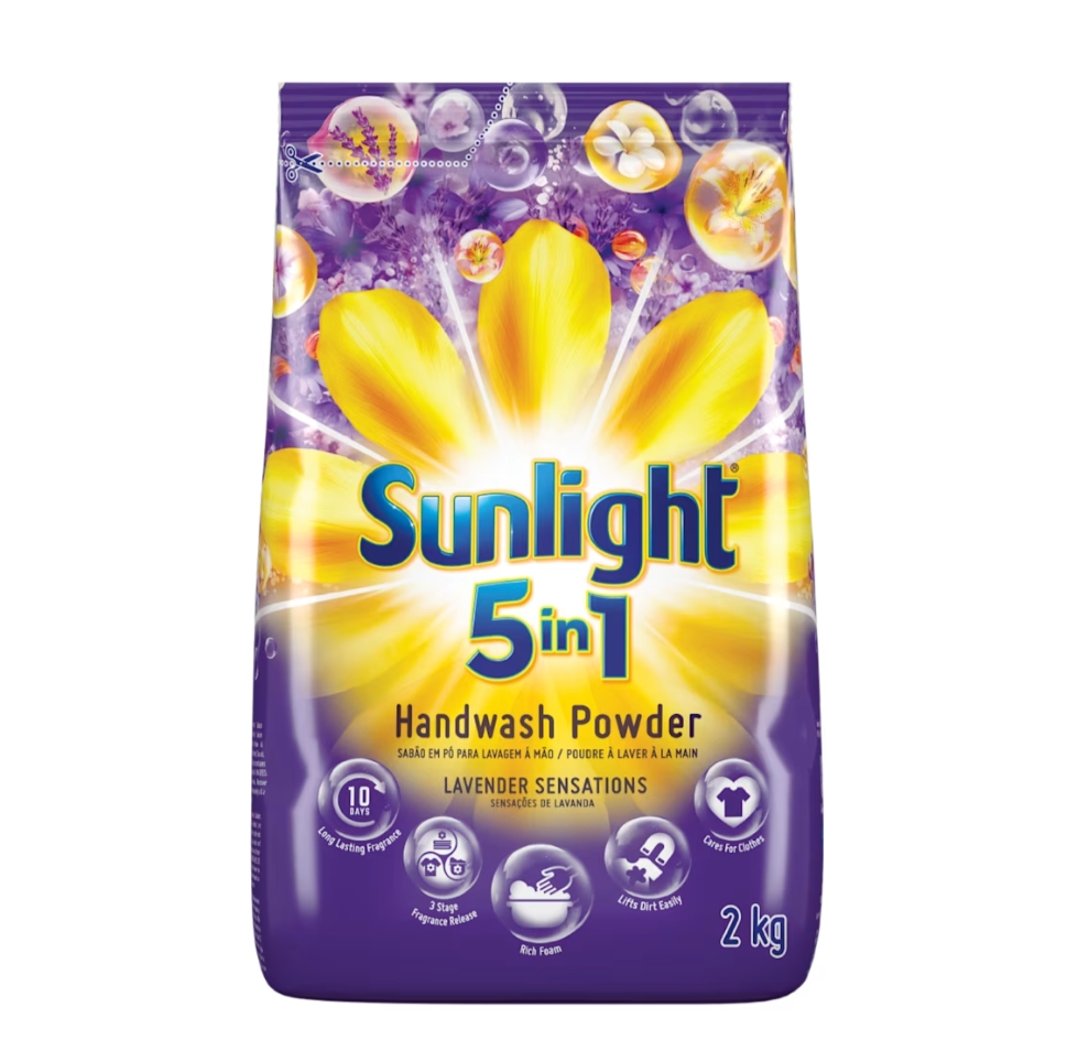 Sunlight 5 in 1 Handwash Powder Lavender Sensations 2kg
